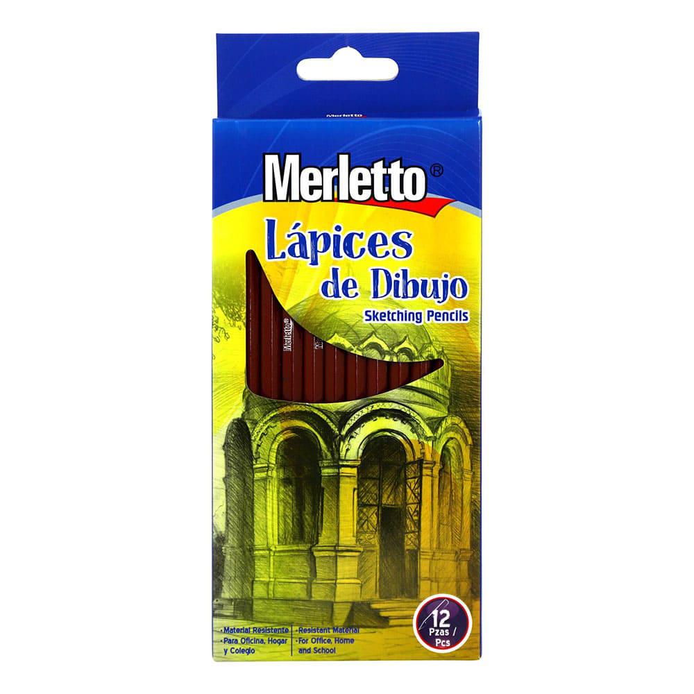 Lápices de Dibujo Merletto 12 Piezas