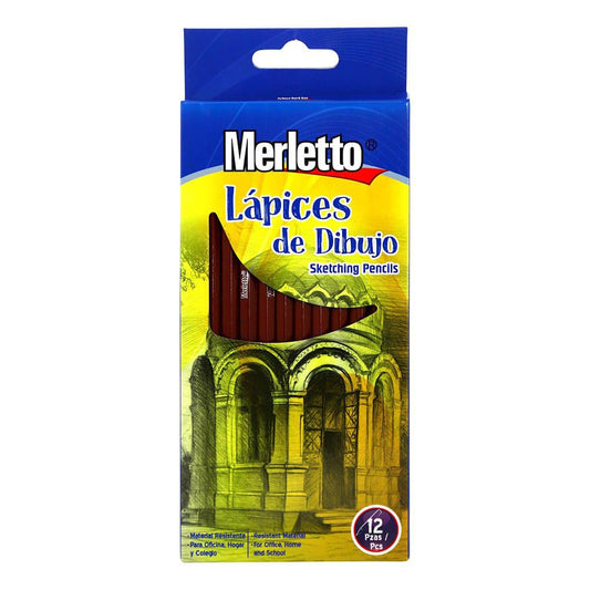 Lápices de Dibujo Merletto 12 Piezas