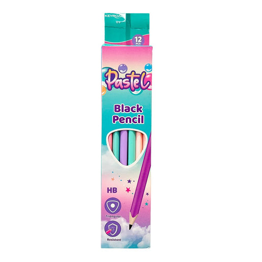 Lápices de Grafito Keyroad / Pastel Triangulares – 12 Piezas - Keyroad - Titan.com.pa - 6941288739975