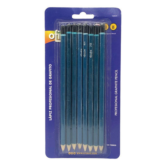 Lápiz Grafito HB Ofimak 8 Piezas