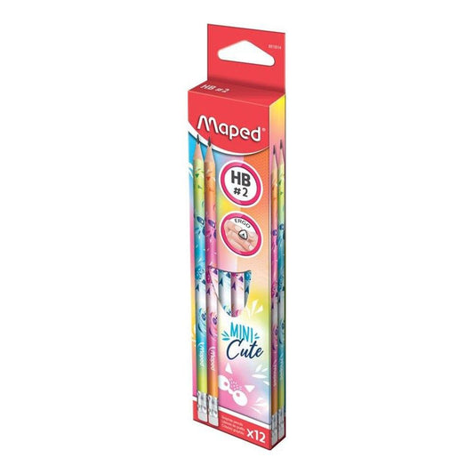 Lápiz Grafito Maped X12 Mini Cute