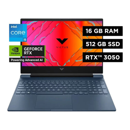 Laptop Gaming Victus 15 - fa0022la, Intel Core i5, 16 GB RAM GPU NVIDIA® GeForce RTX™ 3050, 512 GB SSD, 15.6, FHD Windows 11 Home. - HP - Titan.com.pa - 198122718252