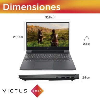 Laptop HP Victus Gaming 15" – AMD Ryzen™ 5 / 8GB RAM / RTX™ 2050 / FHD / Mica Silver - HP - Titan.com.pa - 198122718382