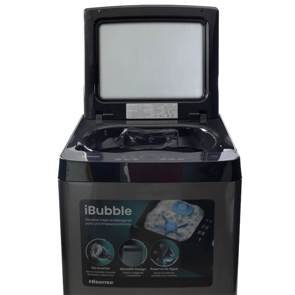 Lavadora Automática Hisense de 16 Kg / Gris Titanio / WT5K1623DT - Hisense - Titan.com.pa - 6901101832573