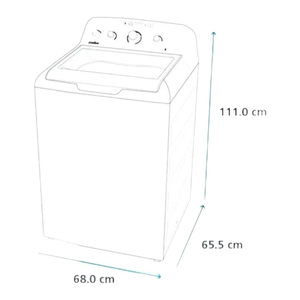 Lavadora Automática Mabe / 17Kg / Blanca - Mabe - Titan.com.pa - 757638969635