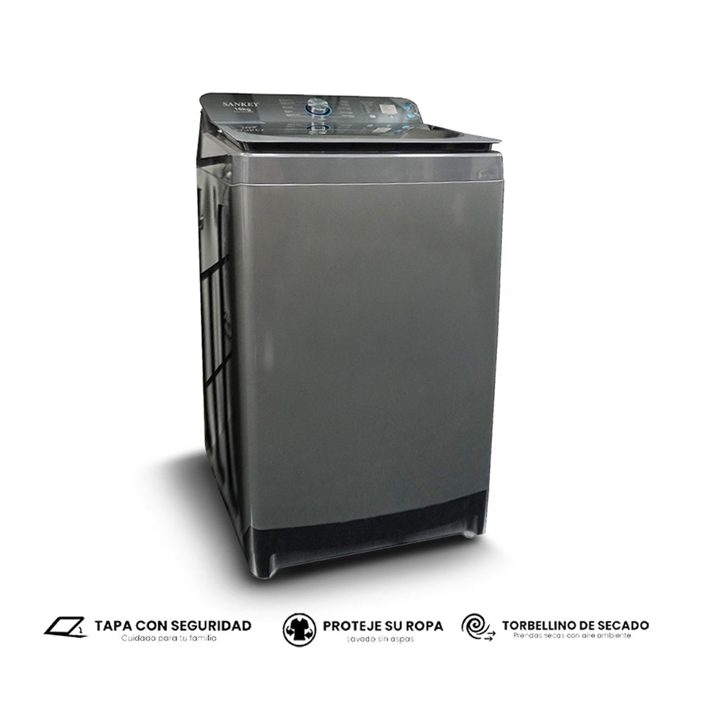 Lavadora Automática Sankey 16 kg con Tambor de Acero Inoxidable - SANKEY - 11185018