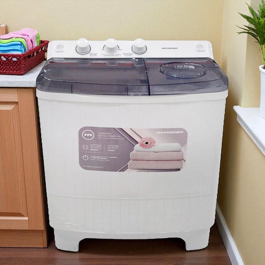 Lavadora Premier Semi - Automática 9Kg / Blanca / Barril - Doble - Premier - Titan.com.pa - 7453064739981