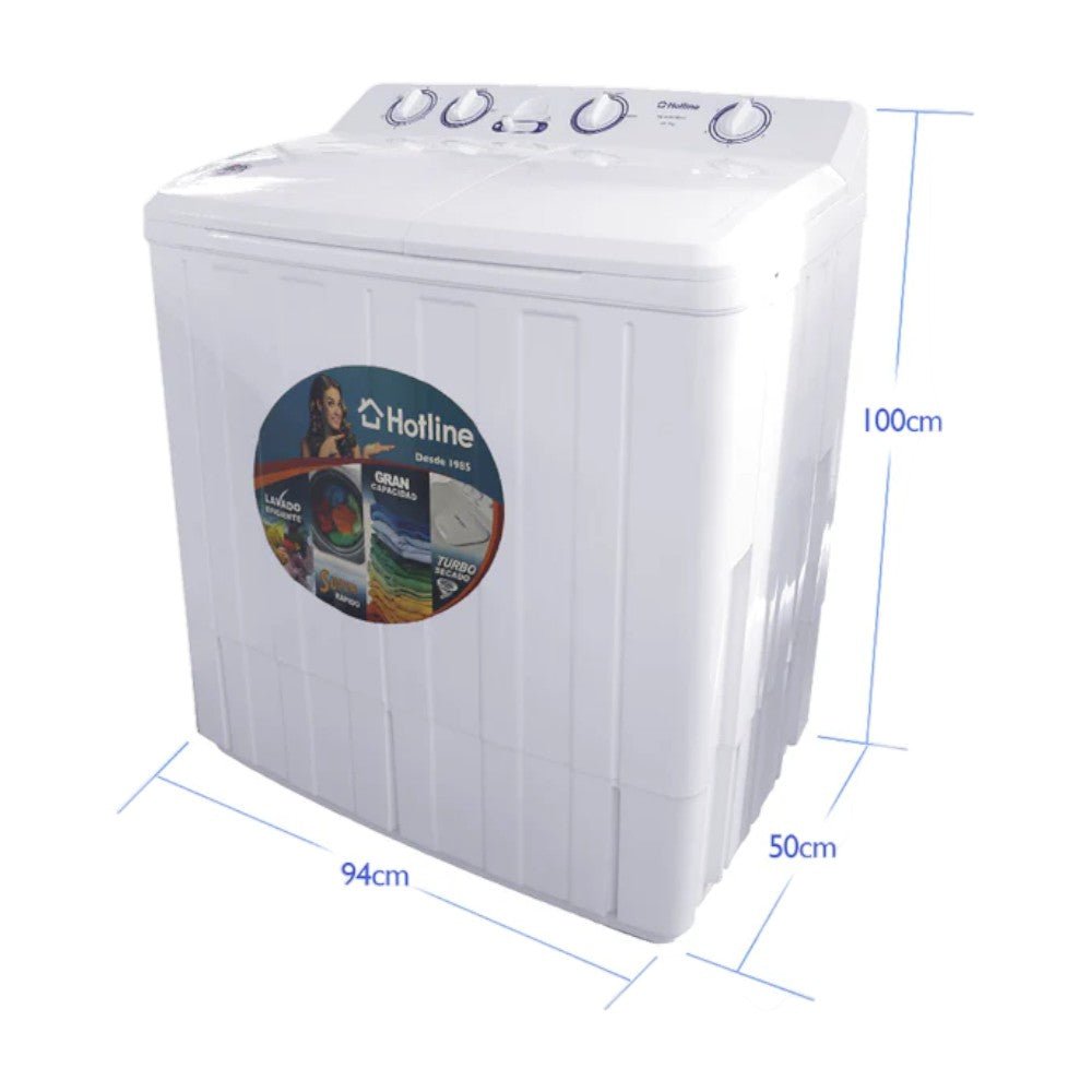 Lavadora Semi - Automática Hotline 16Kg - Hotline - Titan.com.pa - 7453021616935