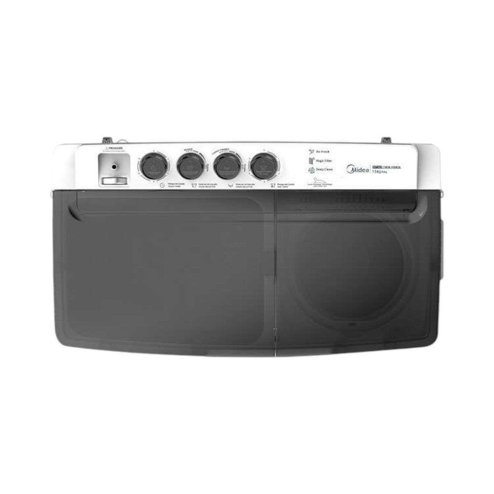 Lavadora Semi-Automática Midea 15 Kg / Doble Tina /Blanca - Midea - Titan.com.pa - 6945878339149