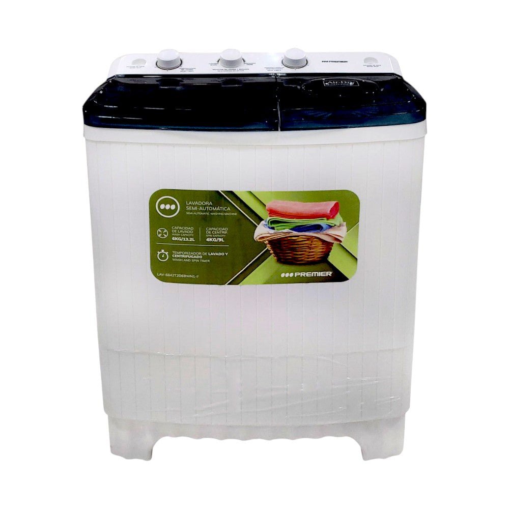 Lavadora Semi - Automática Premier / 6Kg / Doble Tina / Blanca - Premier - Titan.com.pa - 7453064739967