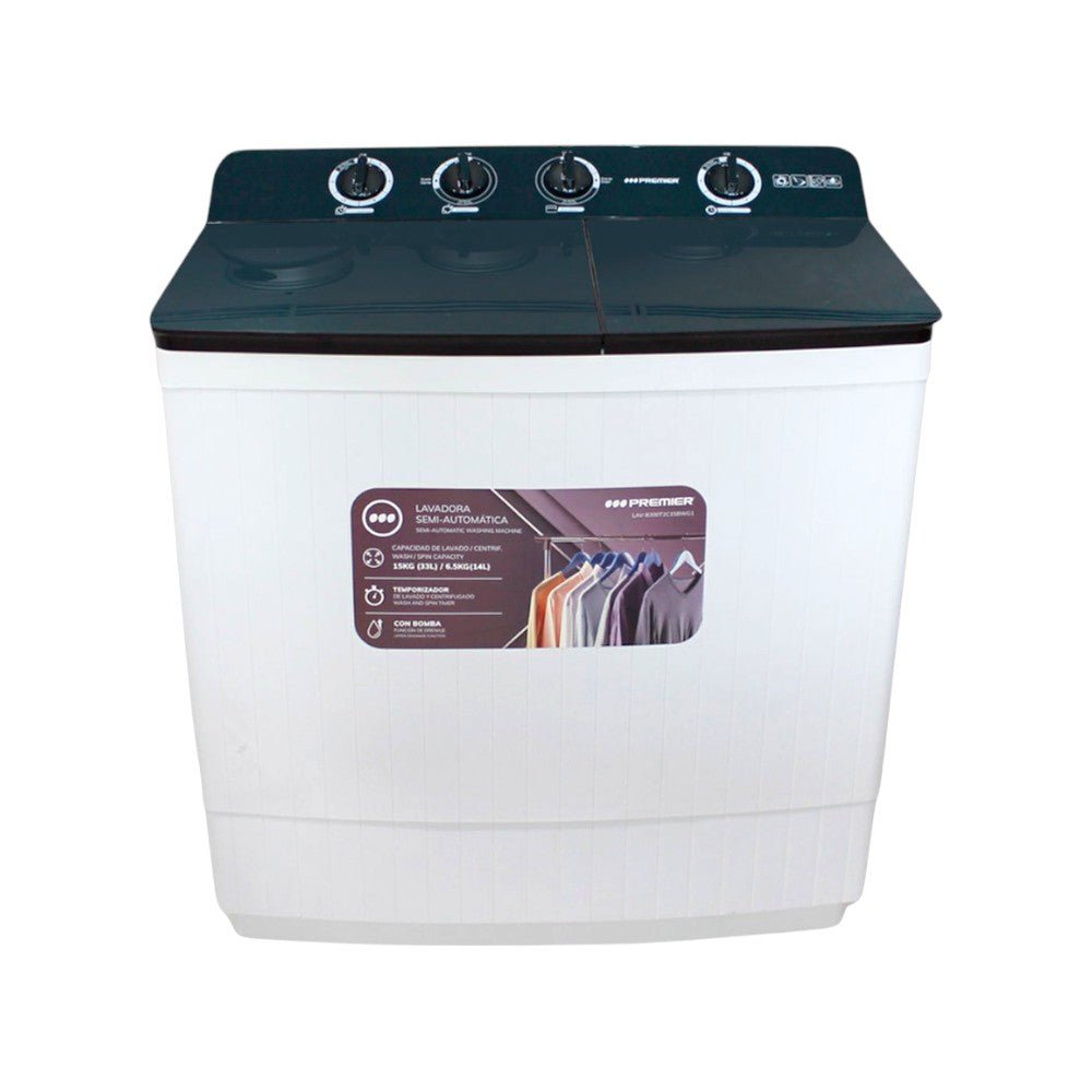 Lavadora Semi - Automatica Premier de 15Kg / Con Bomba de Agua - Premier - Titan.com.pa - 7453064738212