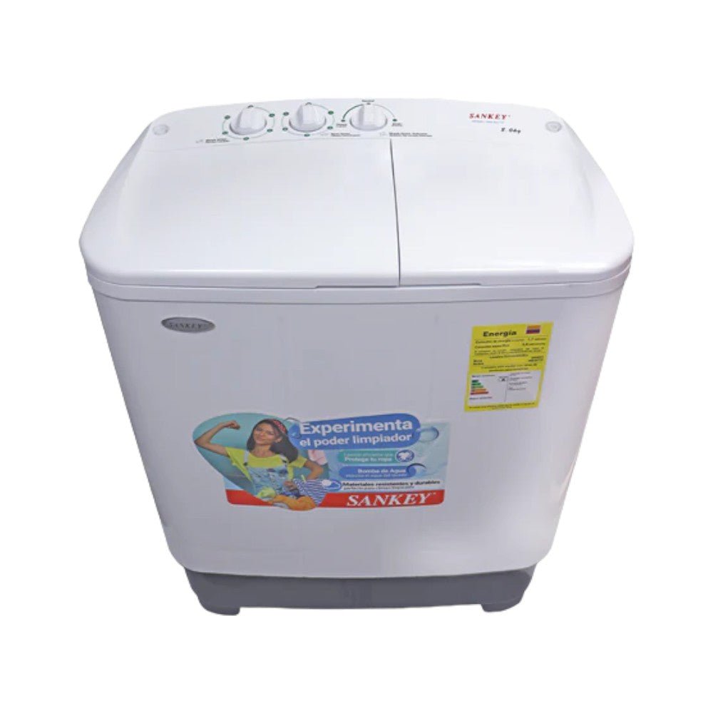 Lavadora Semi - Automática Sankey de 8 Kg / Blanca / WM - 8077P - Sankey - Titan.com.pa - 7453013539174