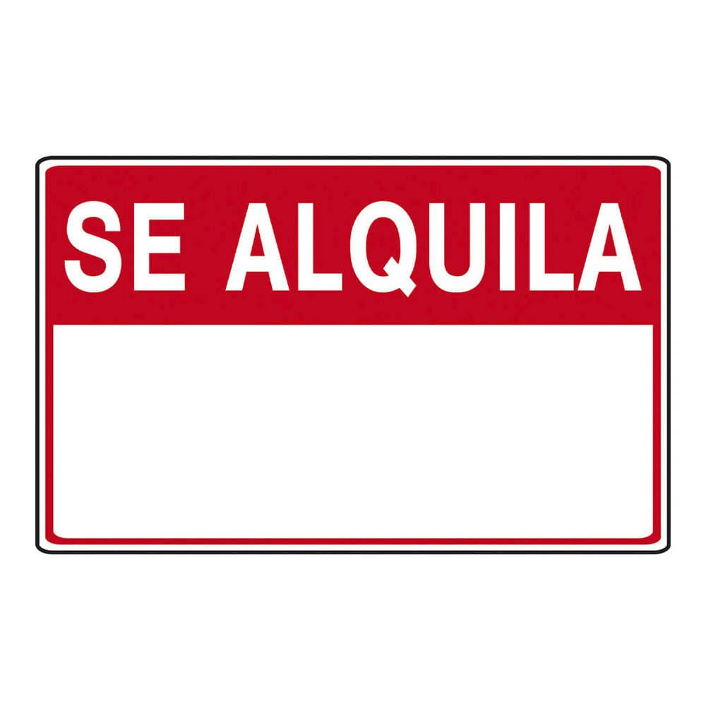 Letrero de Señalización Best Value Se Alquila de PVC