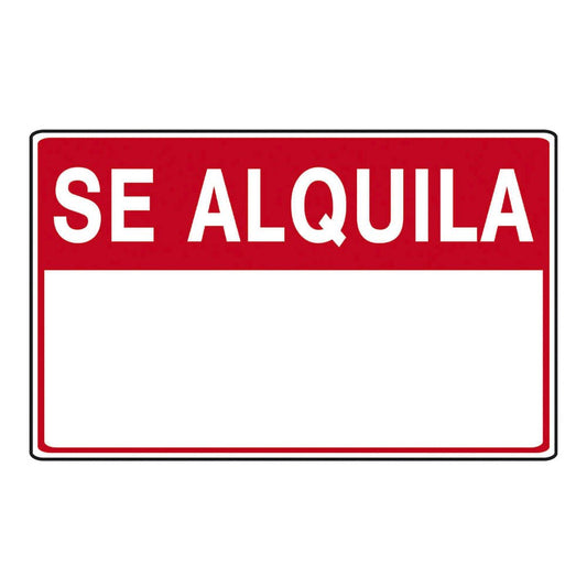Letrero de Señalización Best Value Se Alquila de PVC
