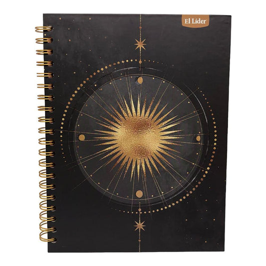 Libreta Con Espiral Doble El Líder Raya Ancha 5 Materias 300 Páginas - Surtido