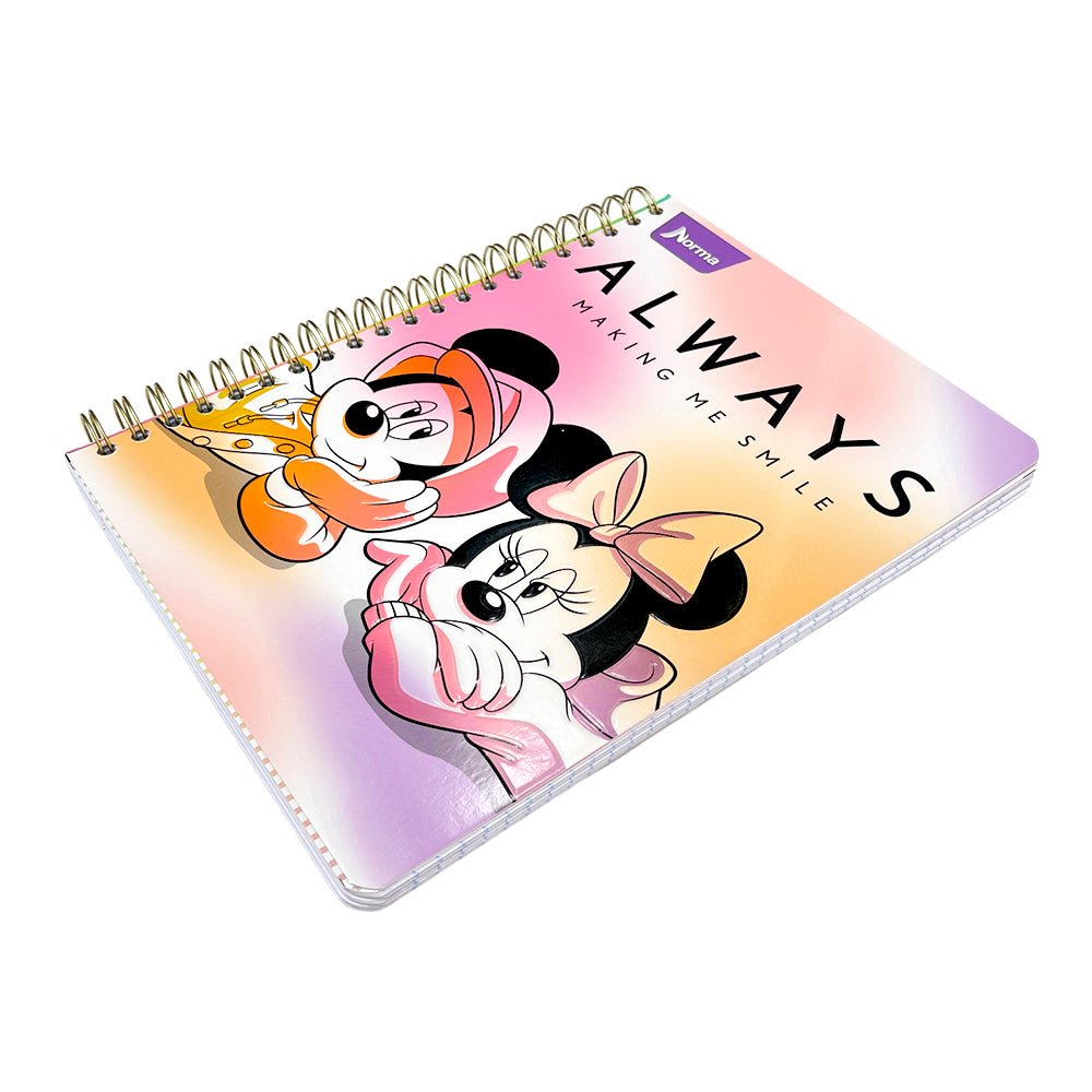 Libreta Con Espiral Doble Norma Minnie Mouse - Raya Ancha / 3 Materias / Surtido - NORMA - Titan.com.pa - 7702111707450