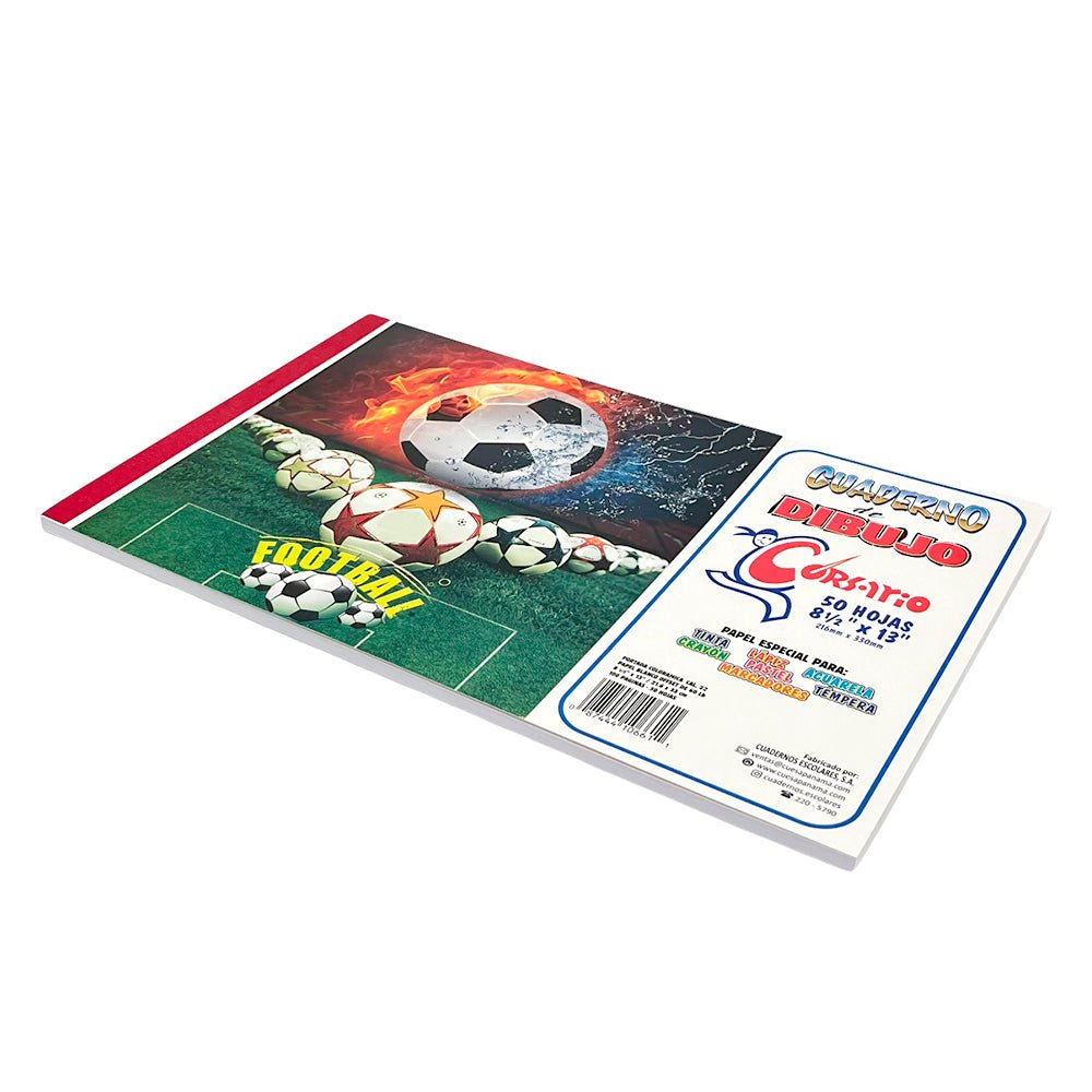 Libreta de Dibujo Corsario de 100 Páginas 8 1/2" x 13" - Surtido - Corsario - Titan.com.pa - 87444106611