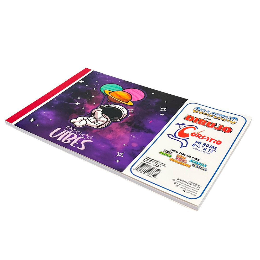 Libreta de Dibujo Corsario de 100 Páginas 8 1/2" x 13" - Surtido - Corsario - Titan.com.pa - 87444106611