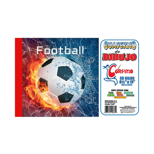 Libreta de Dibujo Corsario de 100 Páginas 8 1/2" x 13" - Surtido