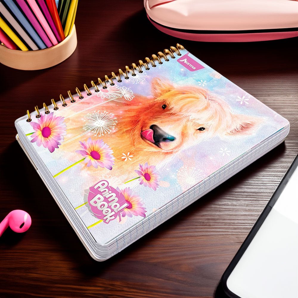 Libreta Grande Norma Animal Book / 5 Materias / Espiral Doble / Surtido - Norma - Titan.com.pa - 7702111542044