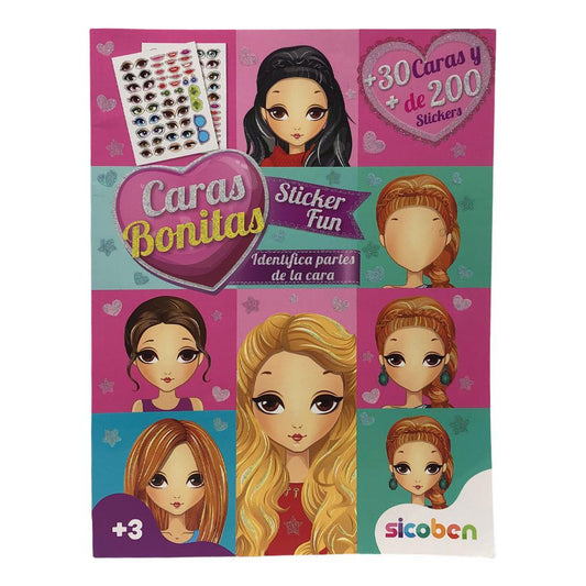 Libro Pega Caritas Sicoben - Surtido