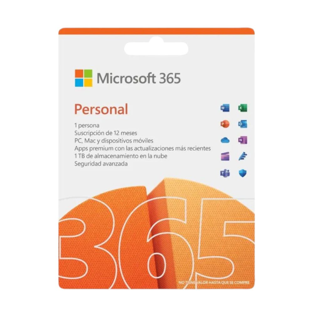 Licencia Microsoft 365 Personal / Suscripción 12M - Microsoft - Titan.com.pa - 20176326056