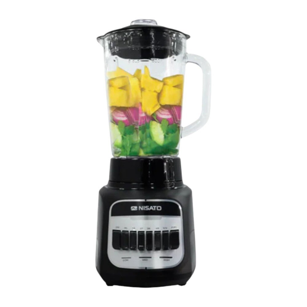 Licuadora Nisato 1.7 Litros / Jarra de Vidrio / 600 W / Negra - Nisato - Titan.com.pa - 115300803302