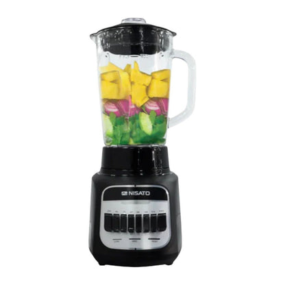 Licuadora Nisato 1.7 Litros / Jarra de Vidrio / 600 W / Negra - Nisato - Titan.com.pa - 115300803302