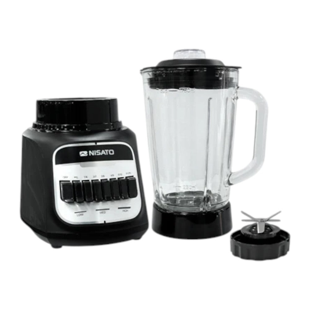 Licuadora Nisato 1.7 Litros / Jarra de Vidrio / 600 W / Negra - Nisato - Titan.com.pa - 115300803302