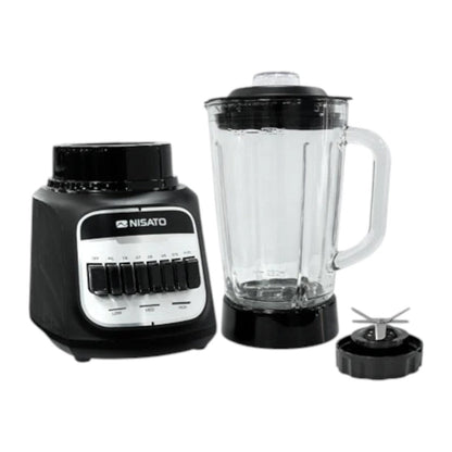 Licuadora Nisato 1.7 Litros / Jarra de Vidrio / 600 W / Negra - Nisato - Titan.com.pa - 115300803302