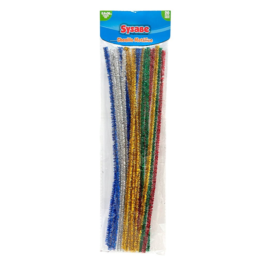 Limpia Pipa Metalizado – Paquete de 20 / Sysabe - Sysabe - Titan.com.pa - 7591213014128