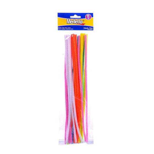 Limpiapipas Merletto de Colores Neón 30 Piezas