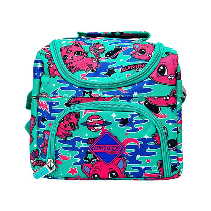 Lonchera Escolar Alentino Alpha / Space Cat / 7 Litros / Verde Aqua - Alentino - Titan.com.pa - 4894300066462