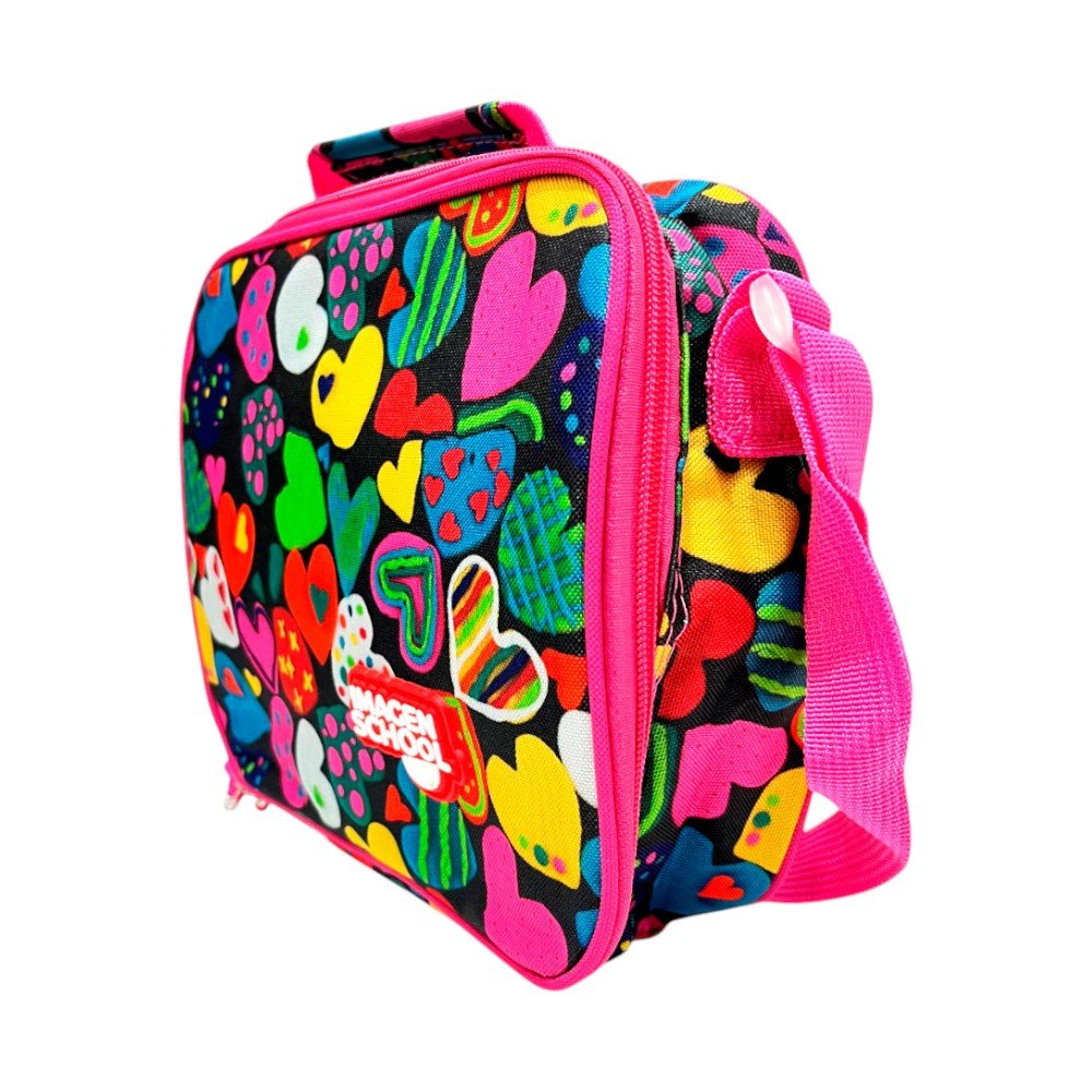 Lonchera Escolar Imagen School Para Niña / Estampado de Corazón / Surtida - Imagen School - Titan.com.pa - 2100000104031