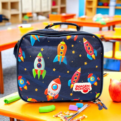 Lonchera Escolar Imagen School Para Niño / Estampado Espacial - Imagen School - Titan.com.pa - 2100000777822