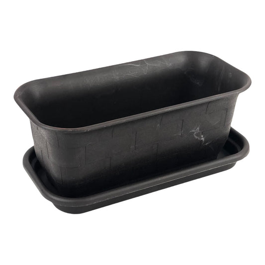 Macetero Consuplast Rectangular Con Base 29 cm x 13 cm
