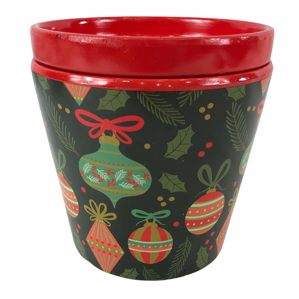 Macetero Miro Christmas de Cerámica 14 cm x 12 cm - Surtido