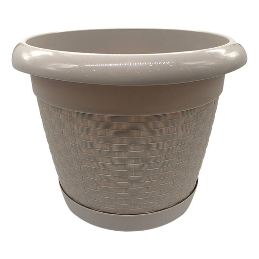 Macetero Plástico Deluxe Polinplast Con Base - Surtido
