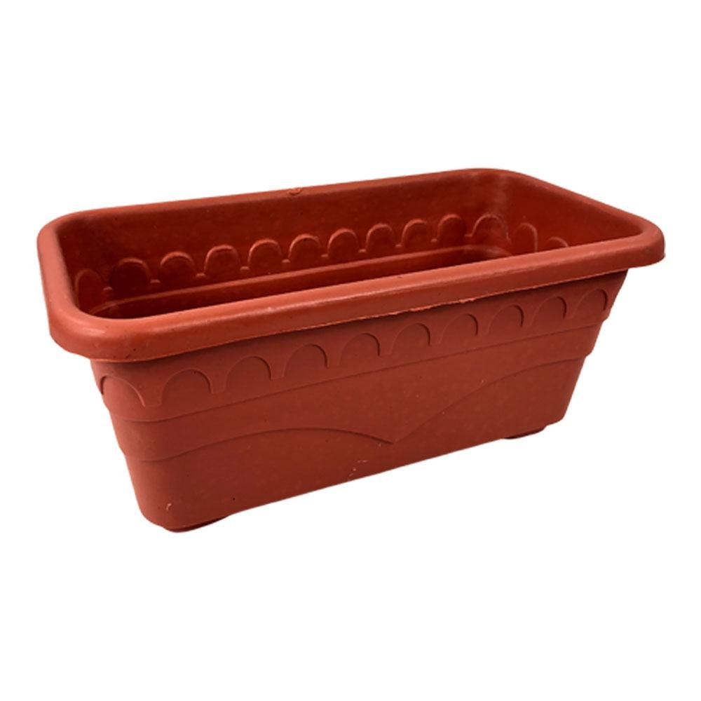 Macetero Plástico Gardens & Co Rectangular 29.5 cm x 15.5 cm x 12 cm - Surtido