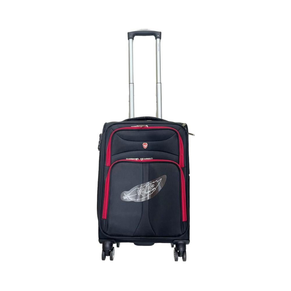 Maleta De Viaje 19" Sb/Sib Negra Con Rojo