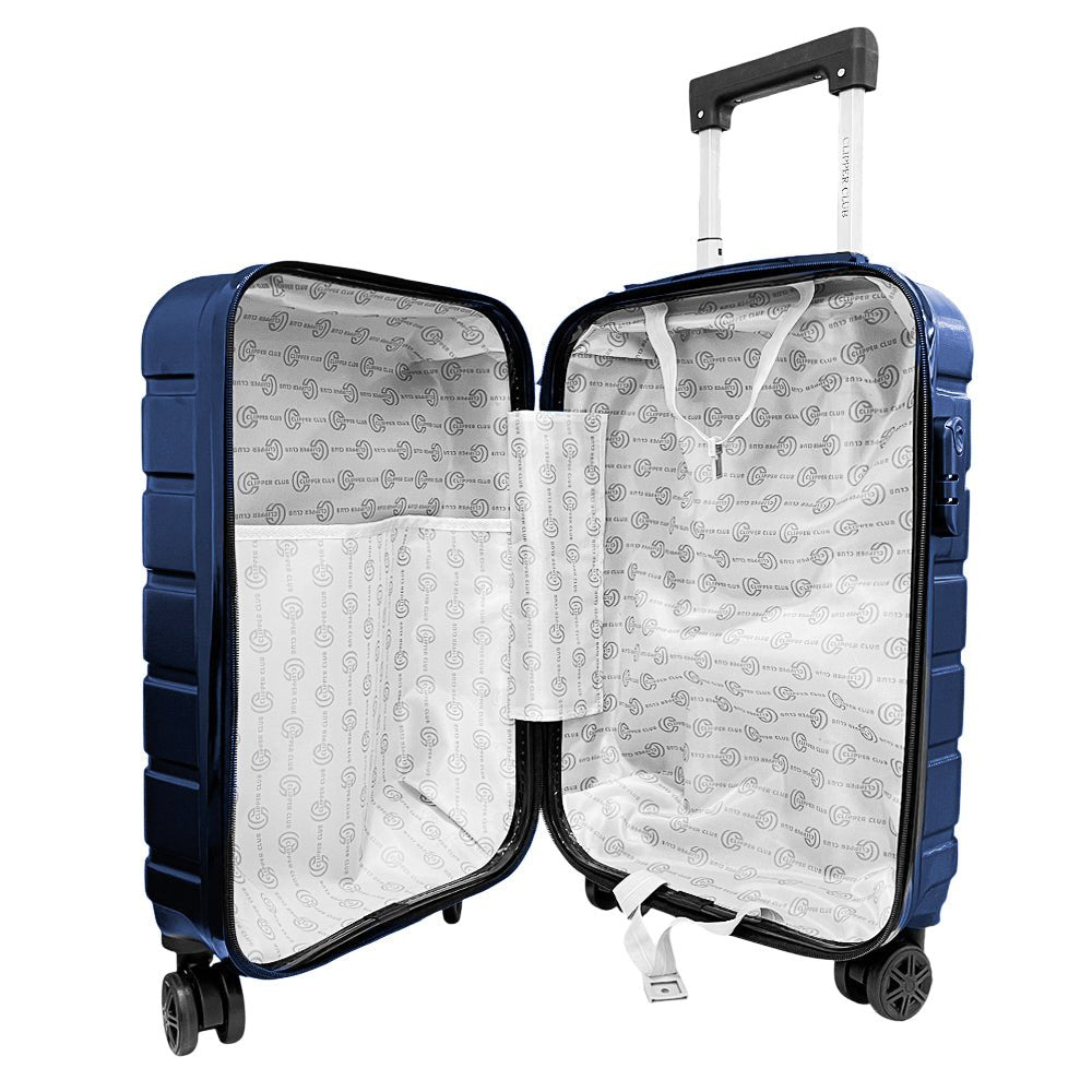 Maleta Para Viaje Clipper Club de 20" / Azul / Con Ruedas - Clipper Club - Titan.com.pa - 7450014587623