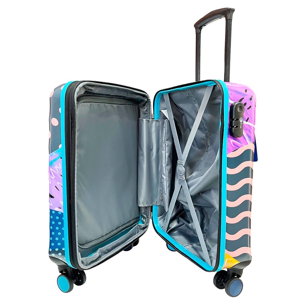 Maleta Para Viaje Clipper Club de 20" / Estampada Coral / Con Ruedas - Clipper Club - Titan.com.pa - 8338023059012