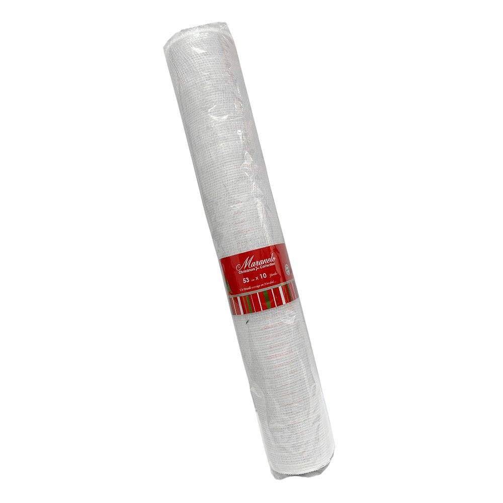 Malla Blanco/Iridiscente 53 CM / 10 Yardas - Maranelo Christmas