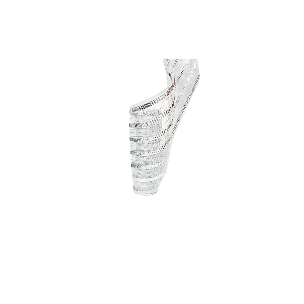 Malla Navideña Blanco - Plata / 27 x 10 Yardas / Miro Christmas - Miro Christmas - Titan.com.pa - 7450206256368