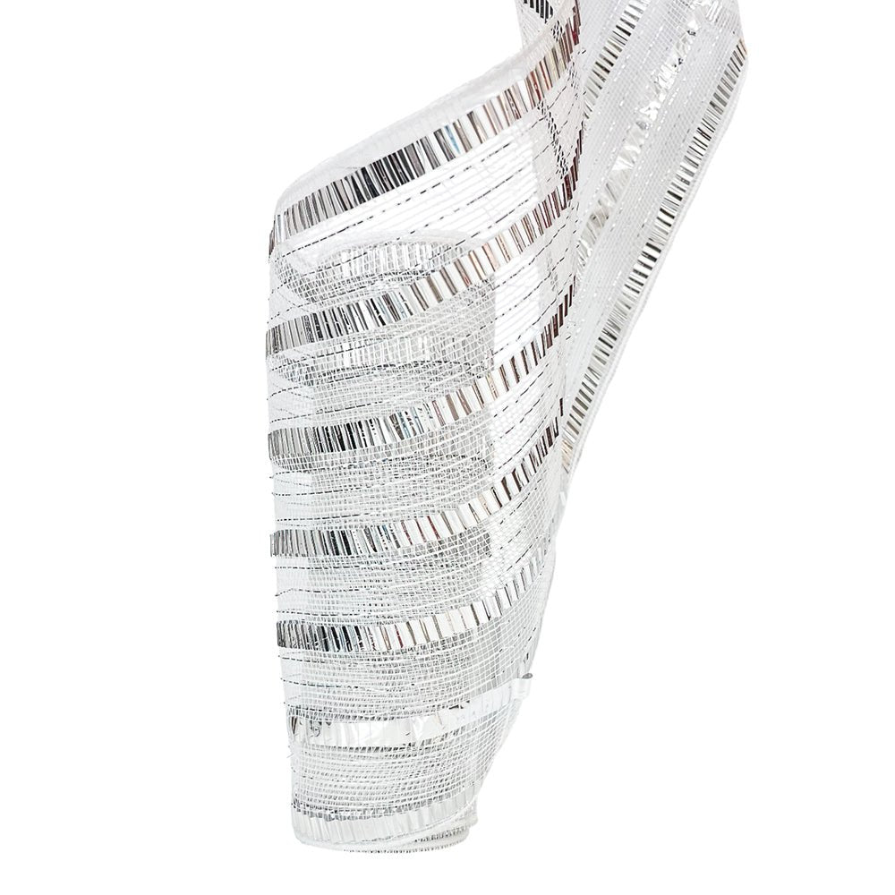 Malla Navideña Blanco - Plata / 27 x 10 Yardas / Miro Christmas - Miro Christmas - Titan.com.pa - 7450206256368