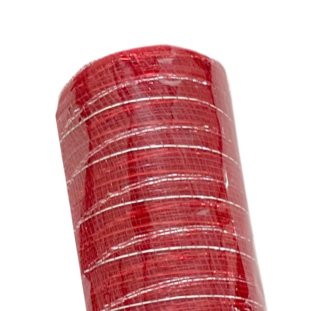 Malla Rojo/Plateado 53 CM / 10 Yardas - Maranelo Christmas