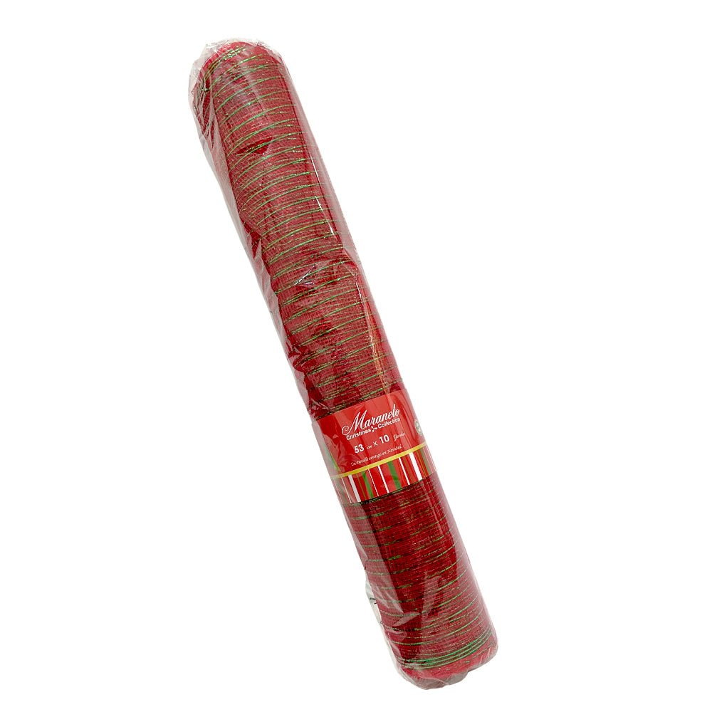 Malla Rojo/Verde 53 CM / 10 Yardas - Maranelo Chistmas