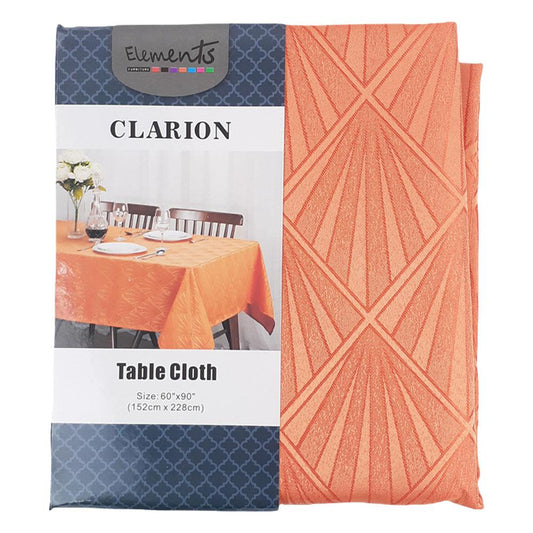Mantel de Mesa Elements Furniture Clarion Rectangular de 60" x 90" - Naranja Claro