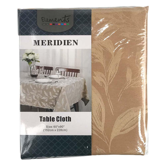 Mantel de Mesa Elements Furniture Meridien Rectangular de 60" x 90" - Dorado