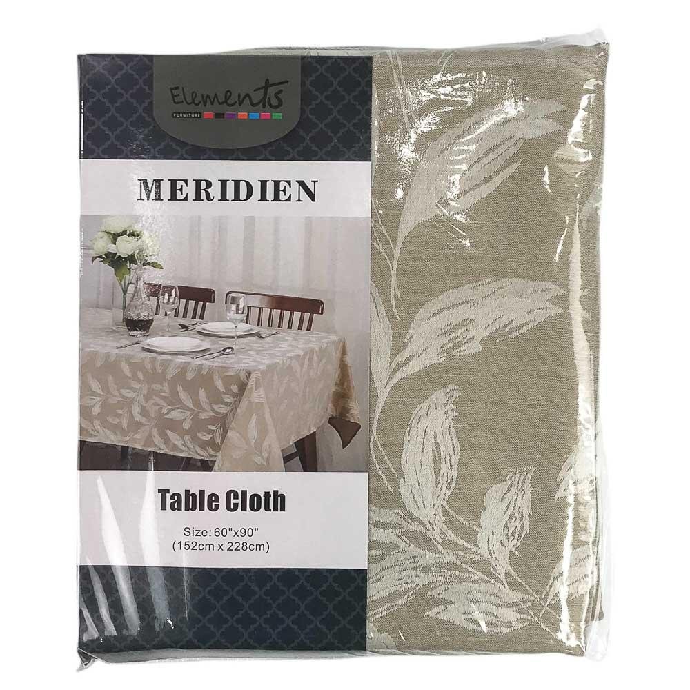 Mantel de Mesa Elements Furniture Meridien Rectangular de 60" x 90" - Trigo